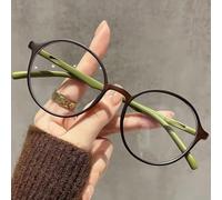 Retro Round Blue Light Glasses Small TR Metal Frame
