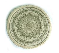 Retro Round Rugs for Living Room Ethnic Bedroom Carpet with Tassels Cotton and Linen Macrame Modern Classic Area Rugs.