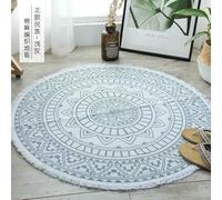 Retro Round Rugs for Living Room Ethnic Bedroom Carpet with Tassels Cotton and Linen Macrame Modern Classic Area Rugs Stylish Home Décor.