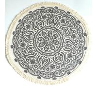 Retro Round Rugs for Living Room Ethnic Bedroom Carpet with Tassels Cotton Linen Macrame Modern Classic Area Rugs Stylish Home Décor.