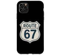 Retro Route 67 Highway Sign Vintage Road Nostalgia Case for iPhone 11 Pro Max