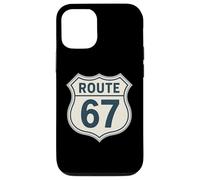 Retro Route 67 Highway Sign Vintage Road Nostalgia Case for iPhone 12/12 Pro