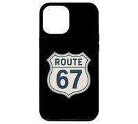 Retro Route 67 Highway Sign Vintage Road Nostalgia Case for iPhone 12 Pro Max