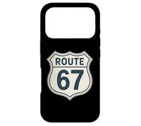 Retro Route 67 Highway Sign Vintage Road Nostalgia Case for iPhone 17 Pro