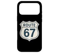 Retro Route 67 Highway Sign Vintage Road Nostalgia Case for iPhone 17 Pro Max