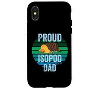 Retro Rubber Ducky Isopod Proud Isopod Dad Funny Pill Bug Case for iPhone X/XS
