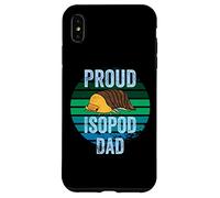 Retro Rubber Ducky Isopod Proud Isopod Dad Funny Pill Bug Case for iPhone XS Max