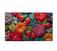 Retro Rug - Washable Bathroom Rugs,20x32 Inch Soft Square Home Decor Floor Mat for Homeowners Balcony Dining Room Bathroom Study Commercial Space