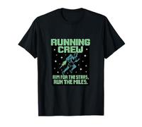 Retro Running Crew Aim for The Stars Run The Miles T-Shirt