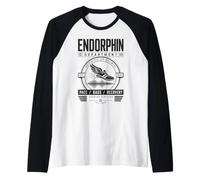 Retro Running Pace Recovery Endurance Athlete Style Raglan Baseball Tee