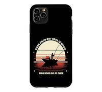 Retro Rush Hour Out Here When Two Rods At Once Funny Fishing Case for iPhone 11 Pro Max