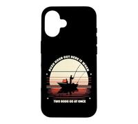 Retro Rush Hour Out Here When Two Rods At Once Funny Fishing Case for iPhone 16