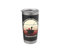 Retro Rush Hour Out Here When Two Rods At Once Funny Fishing Stainless Steel Insulated Tumbler