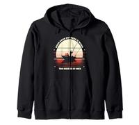Retro Rush Hour Out Here When Two Rods At Once Funny Fishing Zip Hoodie