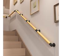 Retro Rustic Hand Railings for Indoor/Outdoor Stairs, 30-90cm Wall Mount Safety Non-Slip ils, Durable 360cm Length for Secure Support and Style
