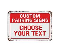 Retro Rustic Style Rustin Metal Sign Custom Parking Signs Aluminum Signs Metal Sign Plaque Poster 8X12 Inches