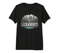 Retro Sacramento Landscape Vintage Souvenir Premium T-Shirt
