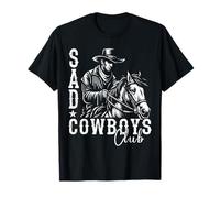 Retro Sad Cowboys Club, Sad Country Music Style Enthusiast T-Shirt