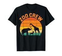 Retro Safari Adventure Wildlife Trip Animals Zoo Crew T-Shirt