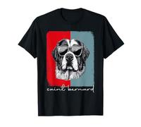 Retro Saint Bernard Dog Owner Gift St.Bernard Mom Dad T-Shirt