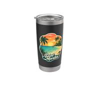 Retro Saint Martin Souvenir/Sea Turtle Saint Martin Stainless Steel Insulated Tumbler