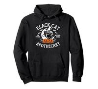 Retro Salem the Cat Halloween for Women Black Cat Pullover Hoodie
