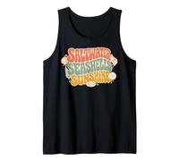 Retro Saltwater Seashells Sunshine Beach Vibes Tank Top