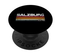 Retro Salzburg Austria Souvenir Austrian City PopSockets Adhesive PopGrip