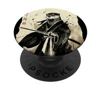 Retro Samurai Otter Japanese Ink Art PopSockets Adhesive PopGrip