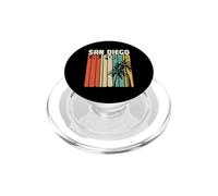 Retro San Diego California Surf Vintage Beach Cali SoCal SD PopSockets PopGrip for MagSafe