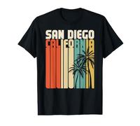 Retro San Diego California Surf Vintage Beach Cali SoCal SD Value Graphic T-Shirt