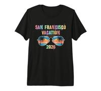 Retro SAN Francisco Vacation 2026 Trip Beaching Vacay Premium T-Shirt