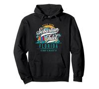 Retro San Sebastian State Park Florida Surf Sunset Vacation Pullover Hoodie