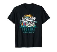 Retro San Sebastian State Park Florida Surf Sunset Vacation T-Shirt