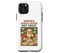 Retro Santa Annual Check Funny Holiday Comic Christmas lover Case for iPhone 11 Pro