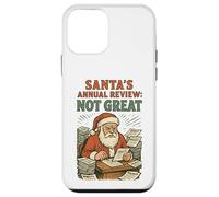 Retro Santa Annual Check Funny Holiday Comic Christmas lover Case for iPhone 12 mini
