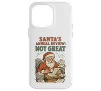 Retro Santa Annual Check Funny Holiday Comic Christmas lover Case for iPhone 14 Pro Max