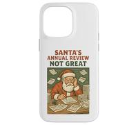 Retro Santa Annual Check Funny Holiday Comic Christmas lover Case for iPhone 14 Pro Max