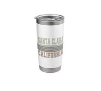 Retro Santa Clara California Stainless Steel Insulated Tumbler