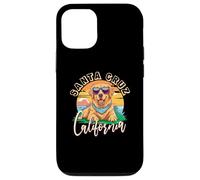 Retro Santa Cruz California Beach Golden Retriever Dog Breed Case for iPhone 12/12 Pro