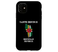 Retro Santo Domingo Dominican Republic Distressed Flag Case for iPhone 11