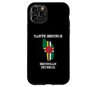Retro Santo Domingo Dominican Republic Distressed Flag Case for iPhone 11 Pro