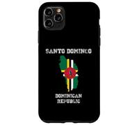 Retro Santo Domingo Dominican Republic Distressed Flag Case for iPhone 11 Pro Max