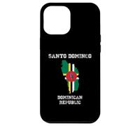 Retro Santo Domingo Dominican Republic Distressed Flag Case for iPhone 12 Pro Max