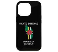 Retro Santo Domingo Dominican Republic Distressed Flag Case for iPhone 13 Pro