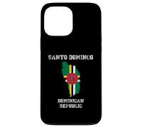 Retro Santo Domingo Dominican Republic Distressed Flag Case for iPhone 13 Pro Max
