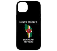 Retro Santo Domingo Dominican Republic Distressed Flag Case for iPhone 14 Plus