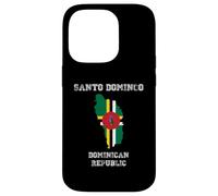 Retro Santo Domingo Dominican Republic Distressed Flag Case for iPhone 14 Pro