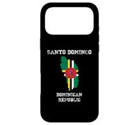 Retro Santo Domingo Dominican Republic Distressed Flag Case for iPhone 17 Pro Max