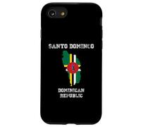 Retro Santo Domingo Dominican Republic Distressed Flag Case for iPhone SE (2020) / 7/8